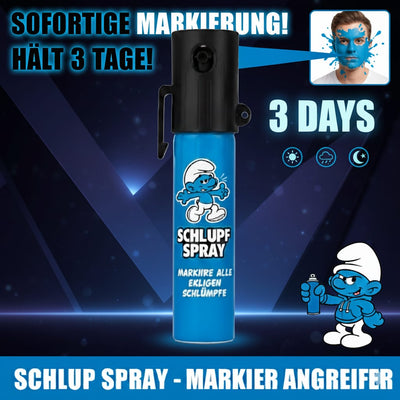 Schlumpfspray Legale Selbstverteidigung Farb-Gel-Spray in vers. Größen