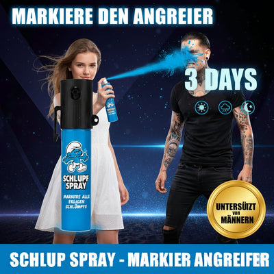 Schlumpfspray Legale Selbstverteidigung Farb-Gel-Spray in vers. Größen