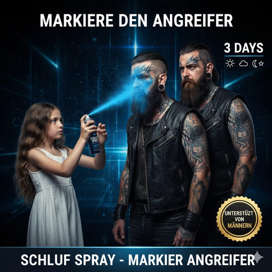 Schlumpfspray Legale Selbstverteidigung Farb-Gel-Spray in vers. Größen